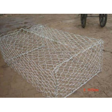 hexagonal river rock gabion basket